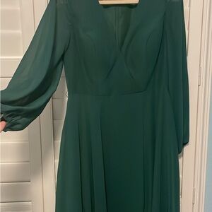 Elegant Green Women's Dress